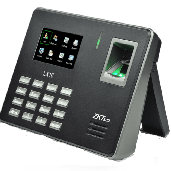 ZKTECO LX16, Reloj Control de Asistencia Biométrico: Huella Reporte Excel 500 Usuarios/50000 Eventos USB