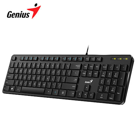 GENIUS SLIMSTAR M200 Teclado USB Multimedia Silent - Negro 31310019401
