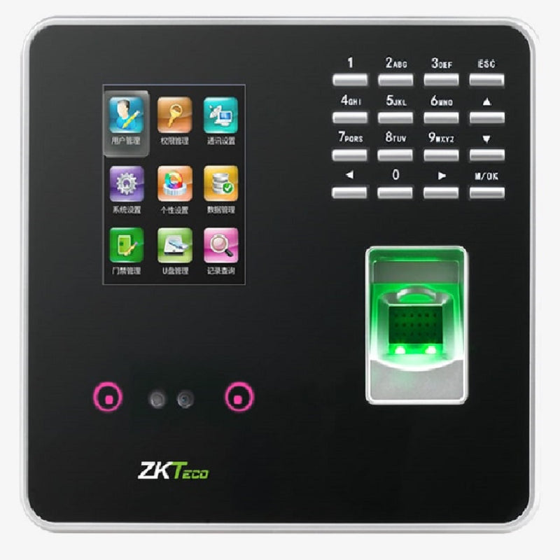 ZKTECO MB20-VL/ID, Control de Asistencia y Acceso Biométrico: Rostro, Huella, Tarjeta. RJ45 ADMS