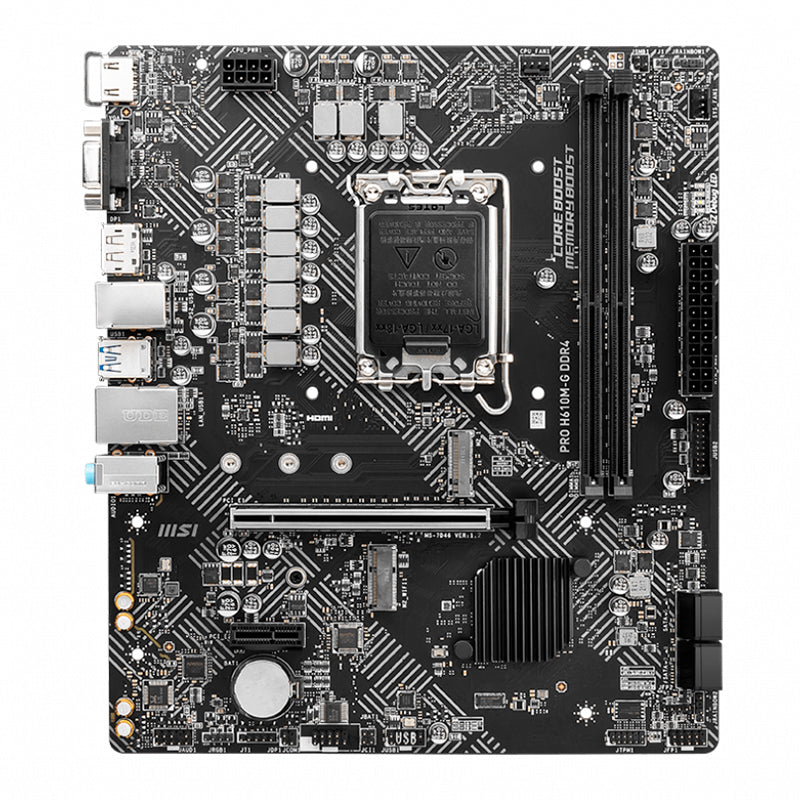 MSI PRO H610M-G DDR4 Placa Madre Intel H610 LGA1700 mATX DDR4