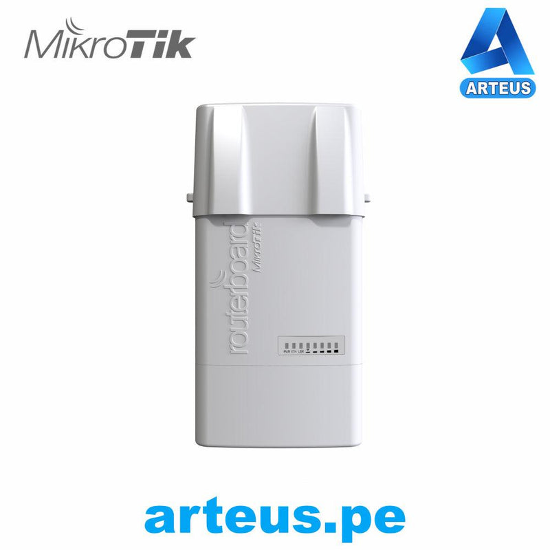 MIKROTIK BaseBox 2 - (BASEBOX 2) PUNTO DE ACCESO CONECTORIZADO PTP Y PTMP EN 2.4 GHZ 802.11 B/G/N, HASTA 1000 MW DE POTENCIA, CUENTA CON UNA RANURA MINIPCIE PARA EXPANSIÓN - ARTEUS