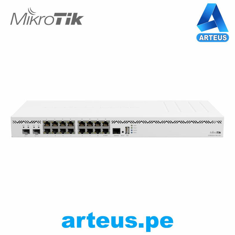 MIKROTIK CCR2004-16G-2S+ - CLOUD CORE ROUTER 16 PUERTOS GIGABIT | 2P SFP+| ROUTER OS L6 - ARTEUS