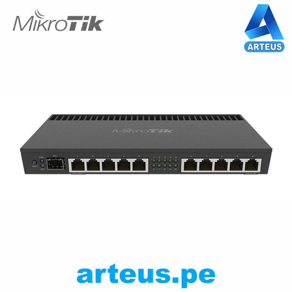 MIKROTIK RB4011iGS+RM - RouterBOARD 10P xGigabit LAN Quad-core 1.4Ghz CPU, 1GB RAM, SFP+ 10 Gbps - ARTEUS