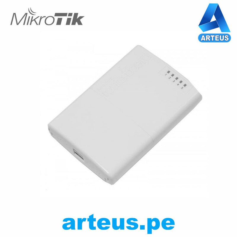 MIKROTIK RB750P-PBr2 - (POWERBOX) ROUTERBOARD, 5 PUERTOS FAST ETHERNET CON POE PASIVO, PARA EXTERIOR - ARTEUS