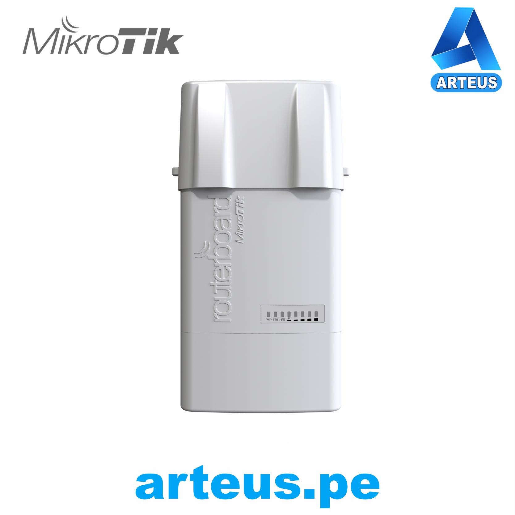 MIKROTIK RB912UAG-5HPnD-OUT - PUNTO DE ACCESO PARA EXTERIORES MIMO 5.8 GHZ, 802.11A/N, 300 MBPS, POTENCIA 1000 MW (30 DBM), 01 PUERTO GIGABIT, ROUTEROS LEVEL 4, SOPORTA POE, PARA EXTERIORES - ARTEUS