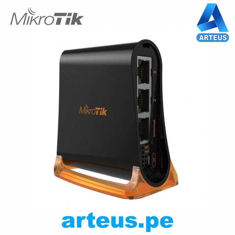 MIKROTIK RB931-2nD - (HAP MINI) ROUTER 3 PUERTOS 10/100 MBPS, WI-FI 2.4 GHZ 802.11 B/G/N, ANTENA 360º 1.5 DBI, HASTA 158 MW DE POTENCIA - ARTEUS