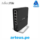 MIKROTIK RBD52G-5HacD2HnD-TC - (HAP AC2) 5 PUERTOS GIGABIT ETHERNET, 1 PUERTO USB, DOBLE BANDA 802.11 B/G/N/AC WAVE 2, ANTENA DE 2.5 DBI HASTA 500 MW DE POTENCIA - ARTEUS