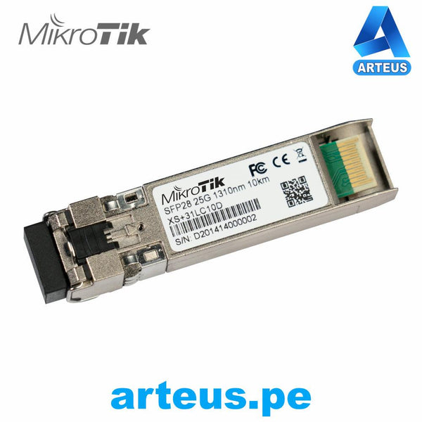 MIKROTIK S+31DLC10D - SFP+ MODULO 10G MONOMODO 10KM 1310NM - ARTEUS