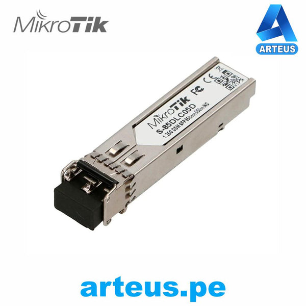 MIKROTIK S-85DLC05D - Modulo Transceiver SFP 1.25G MULTIMODO 550 METROS 850nm - ARTEUS