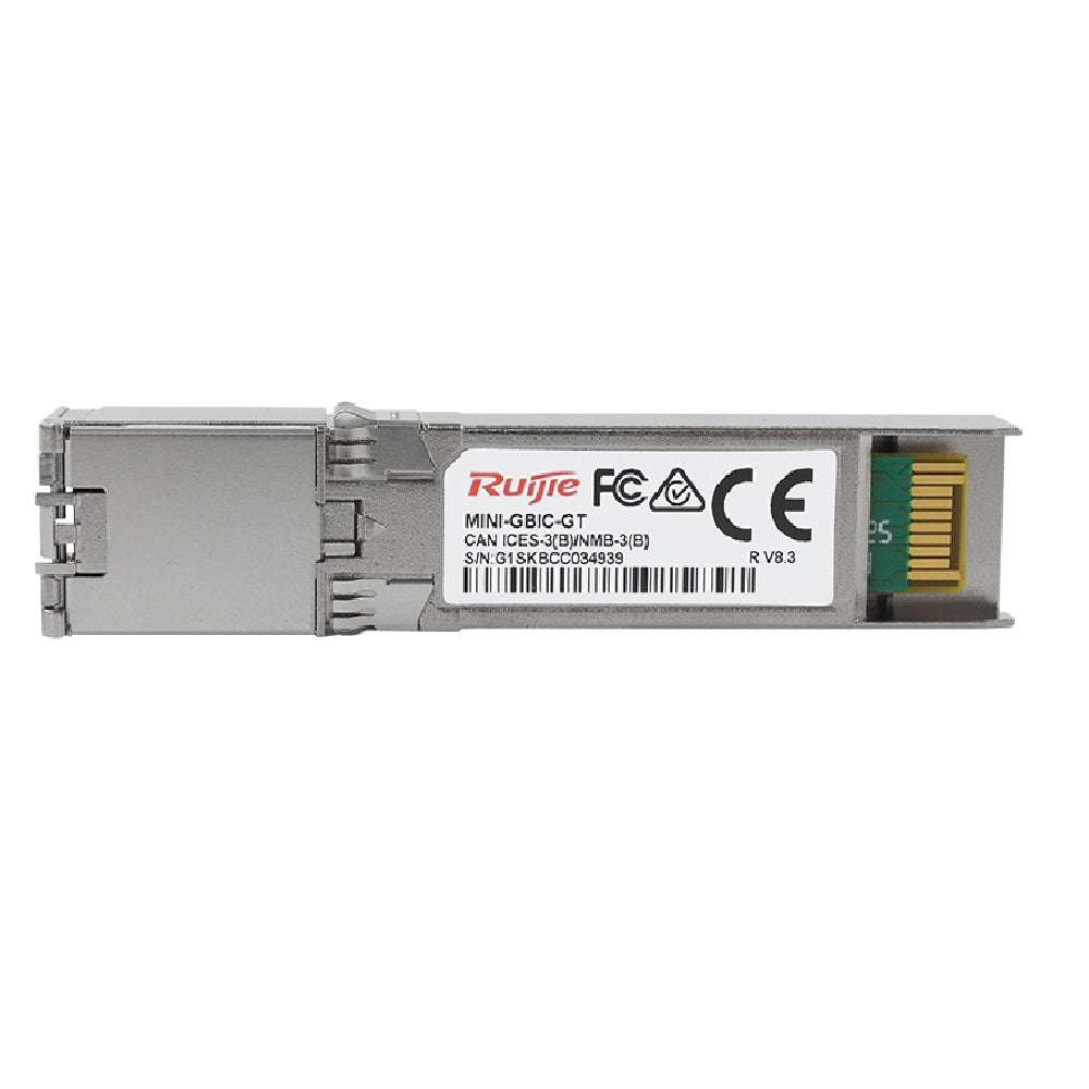 RUIJIE REYEE RG-Mini-GBIC-GT Transceiver SFP a RJ45 Gigabit 100m 