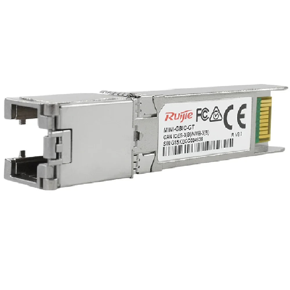 Transceiver 1gb Rj45 RUIJIE Mini-GBIC-GT Transceiver módulo transceptor SFP a RJ45 1GB hast