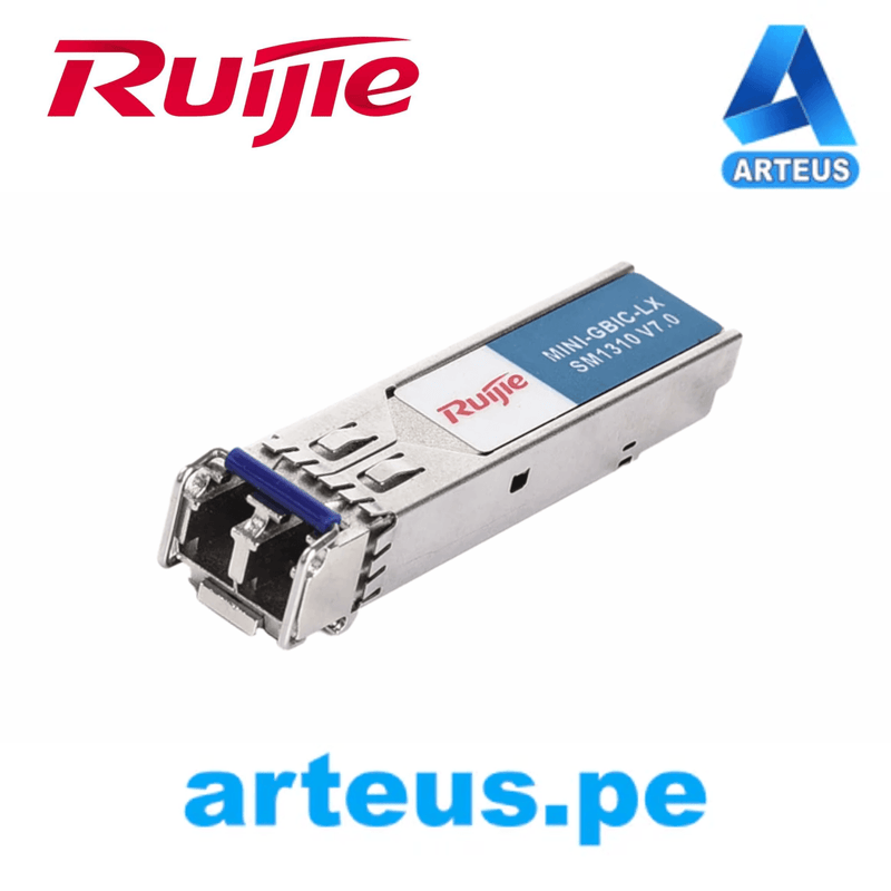 Modulo Transceiver RUIJIE MINI-GBIC-SX-MM850 1000Base-SX, Transceptor SFP, Multimodo (850nm, LC), 550 metros. - ARTEUS