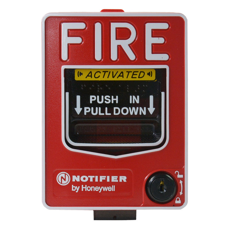 NOTIFIER NBG-12LOB Estación manual direccionable doble acción con llave