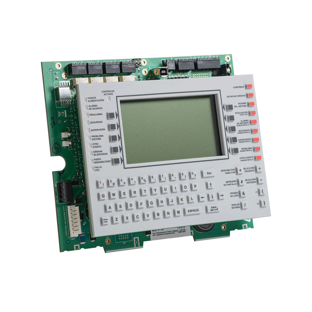 NOTIFIER NCA-2-SP Anunciador de red con pantalla de 640 caracteres. idioma español. certificación UL, FM.