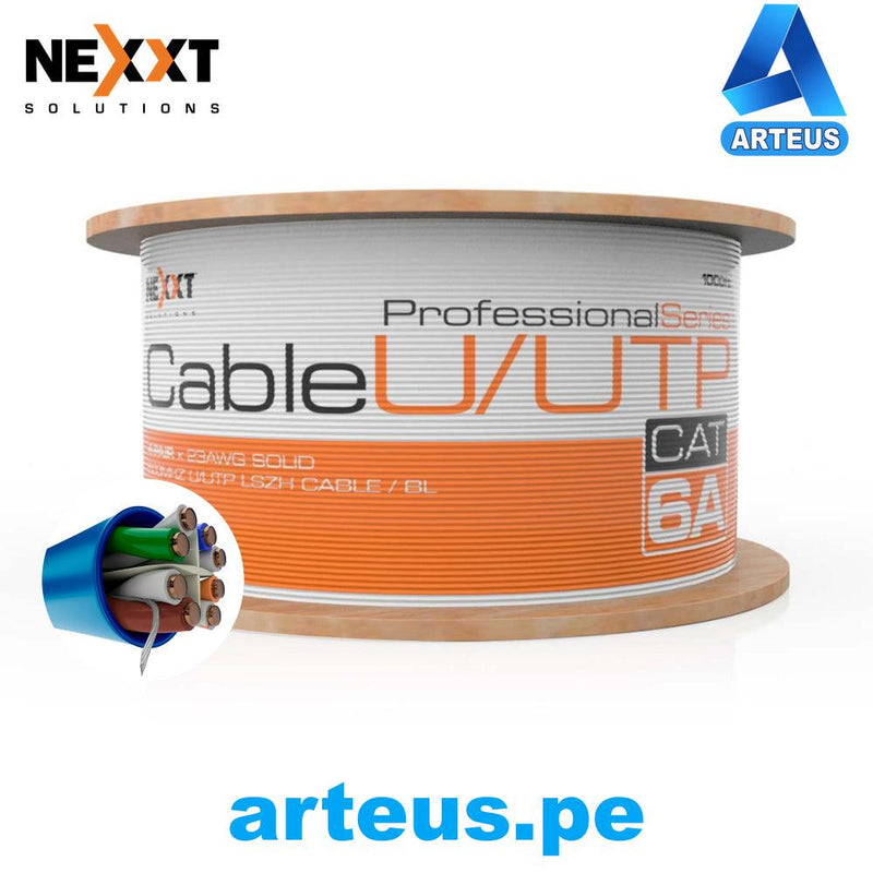 NEXXT SOLUTION PCGUCC6ALZBL - Cable en Bobina CAT6A UTP AZUL 305 Mts - ARTEUS