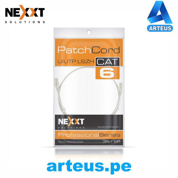 NEXXT SOLUTIONES PCGPCC6ALZ03GR - Patch Cord - CAT6A 3FT 0.91 mts - ARTEUS