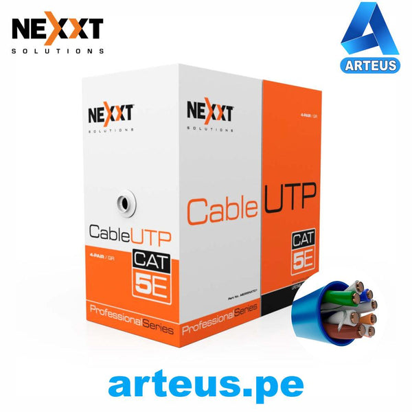 NEXXT SOLUTIONS AB355NXT02 - Caja de Cable CAT5E UTP AZUL 305 Mts - ARTEUS