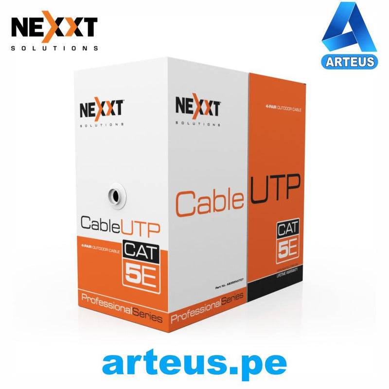 NEXXT SOLUTIONS AB355NXT21 - Caja de Cable MEGA CAT5E UTP GRIS 100 Mts - ARTEUS