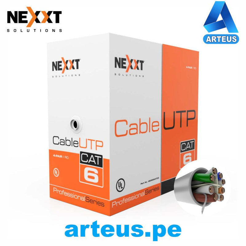 NEXXT SOLUTIONS AB356NXT01 - Caja de Cable CAT6 UTP GRIS 305 Mts - ARTEUS