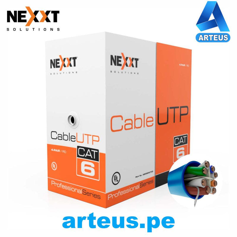 NEXXT SOLUTIONS AB356NXT02 - Caja de Cable CAT6 UTP AZUL 305 Mts - ARTEUS