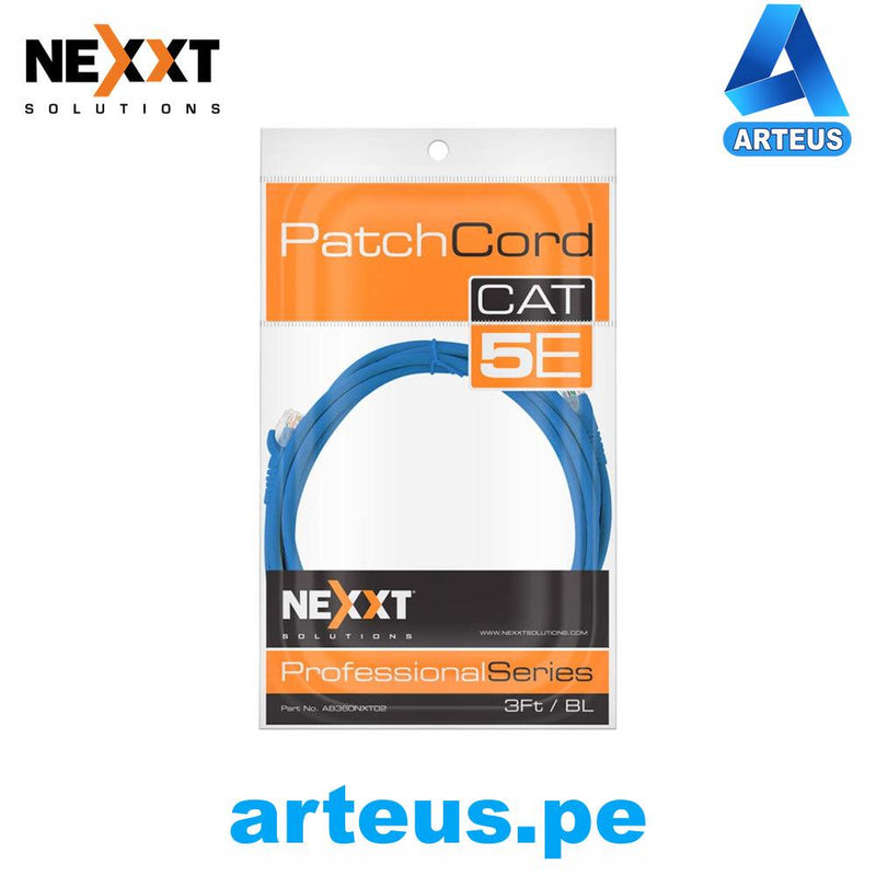 NEXXT SOLUTIONS AB360NXT02 - Patch Cord - CAT5E 3Ft. 0.91 mts - ARTEUS