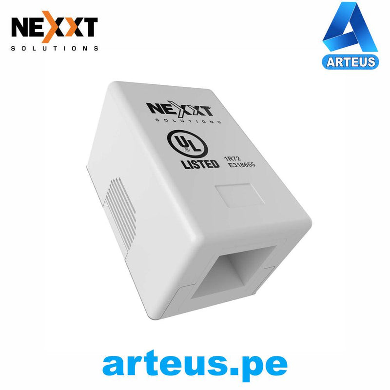 NEXXT SOLUTIONS AE180NXT09 - Roseta Adosables Superficial - 01 Puerto Para Jack CAT5E o CAT6 - ARTEUS