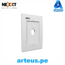 NEXXT SOLUTIONS AW160NXT01 - Placa de Pared 01 PUERTO - FACE PLATE - ARTEUS