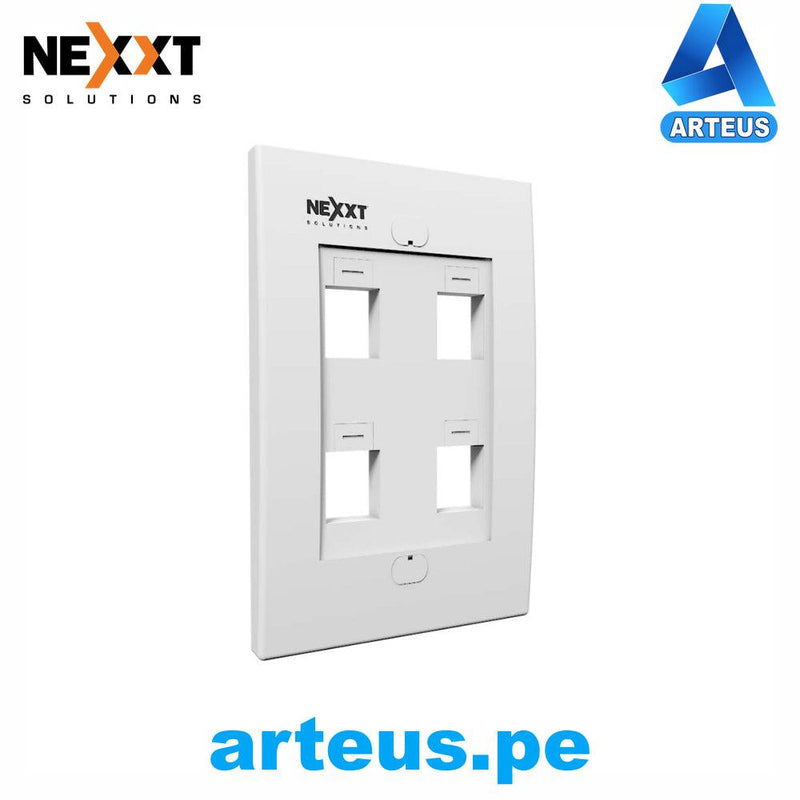 NEXXT SOLUTIONS AW160NXT04 - Placa de Pared 04 PUERTOS - FACE PLATE - ARTEUS