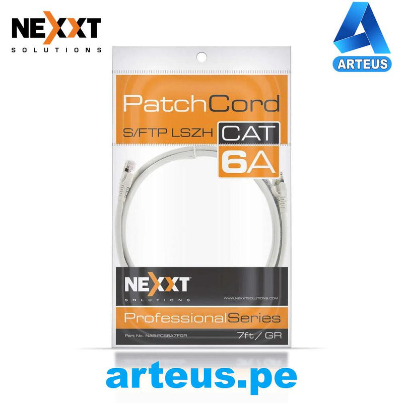 NEXXT SOLUTIONS NAB-PCS6A7FGR - Patch Cord - SFTP CAT6A 7FT 2.13 Mts - ARTEUS