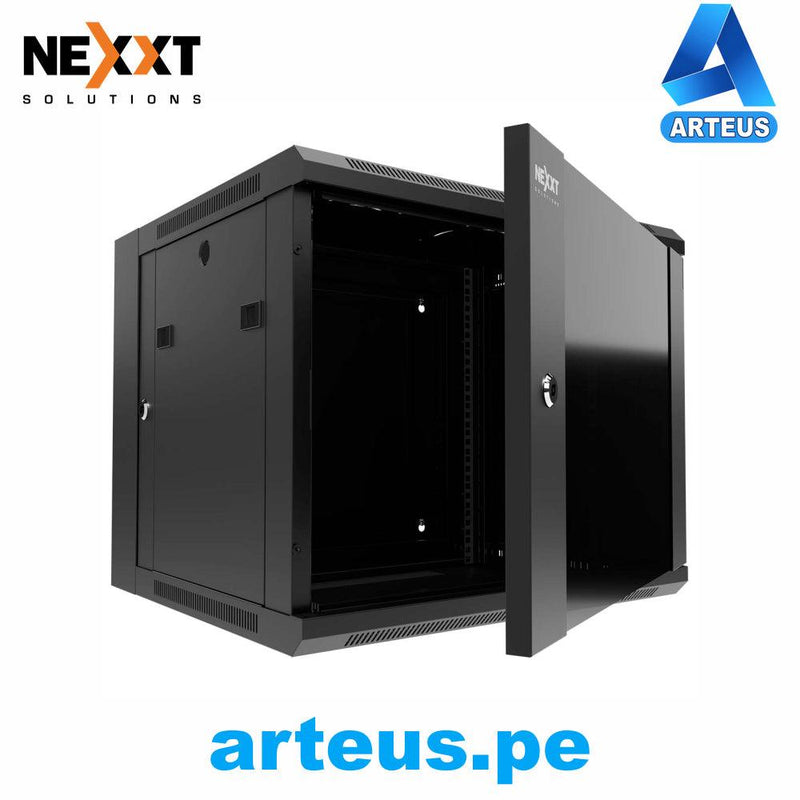 NEXXT SOLUTIONS NPC-P12U65B - Gabinete de Pared 12RU - PIVOTABLE - ARTEUS