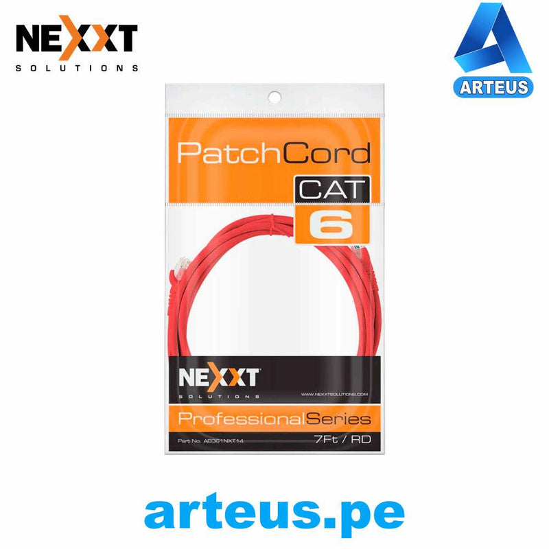 NEXXT SOLUTIONS PCGPCC6CM01RD - Patch Cord - CAT6 1Ft. 0.30 mts - ARTEUS