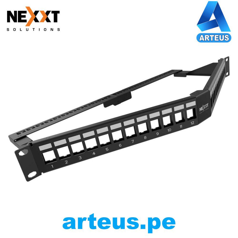 NEXXT SOLUTIONS PCGPSMO1U24ANBK, Patch Panel Angular Cat 6 - Cat 6A - ARTEUS