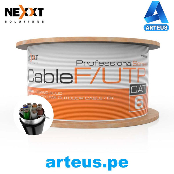 NEXXT SOLUTIONS PCGUCC6FTBK - Cable BOBINA Exterior CAT6 FUTP Negro 305 Mts - ARTEUS