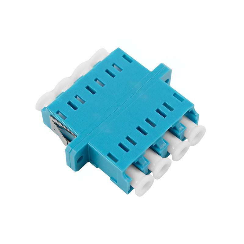 OPFIBRA ADLCU-QD-SM, Acoplador de Fibra Optica LC Quad Monomodo azul