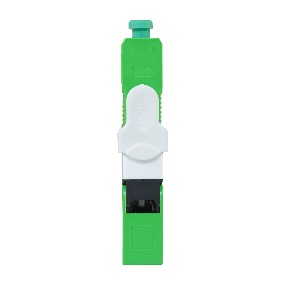 OPFIBRA OPF-FCSC-SM-AC-P100 Conector Mecánico Monomodo SC/APC Tipo Clip - 100 Unidades