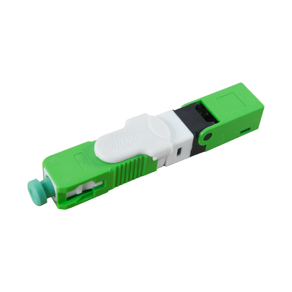 OPFIBRA OPF-FCSC-SM-AC-P100 Conector Mecánico Monomodo SC/APC Tipo Clip - 100 Unidades