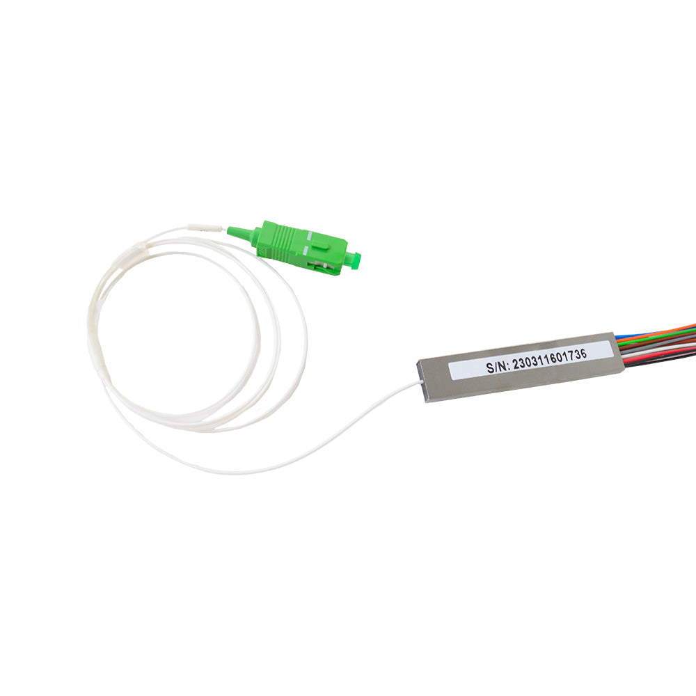 OPFIBRA OPF-PLC1X16-AS-P10 Splitter PLC 1x16 con Conectores SC/APC - 10 Unidades