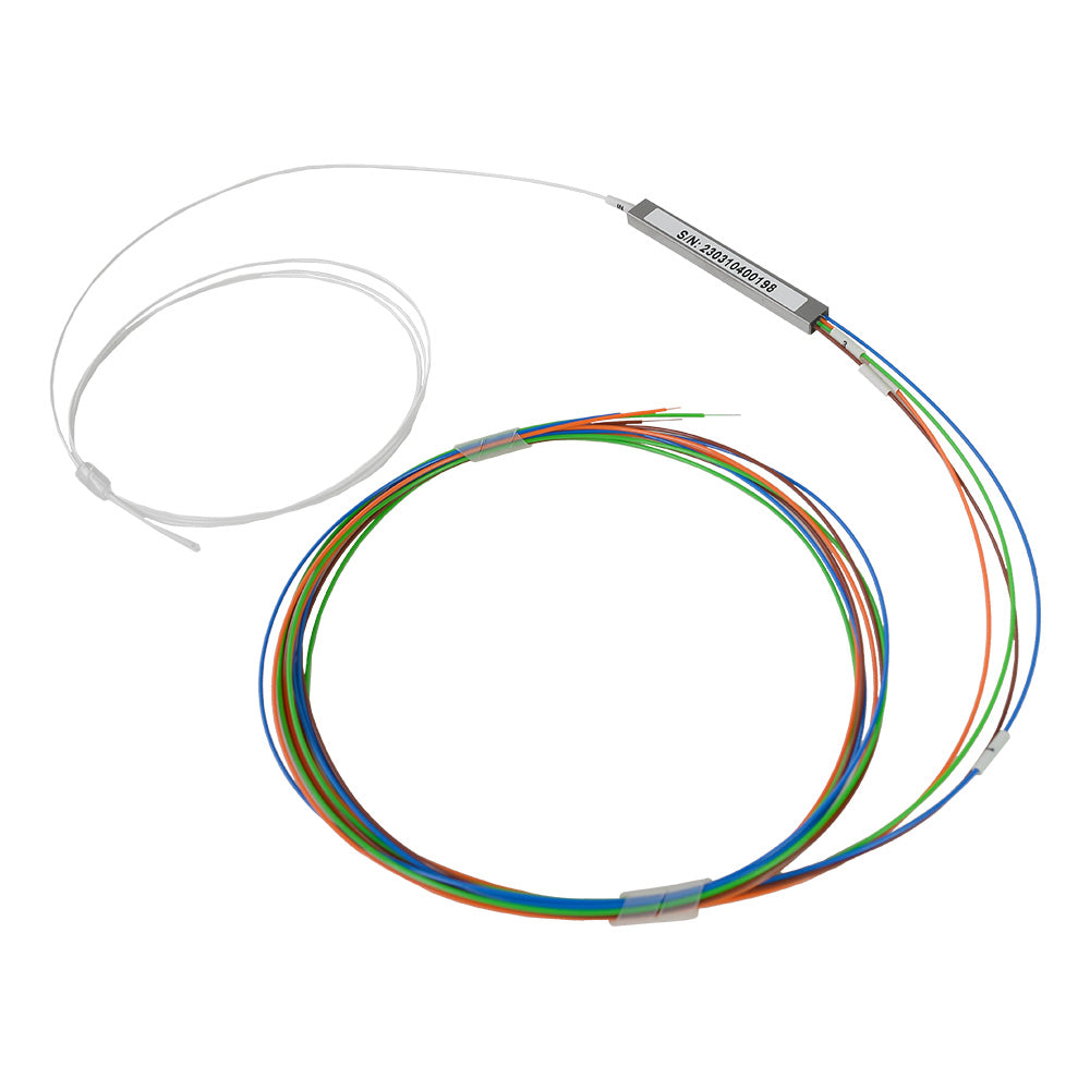 OPFIBRA OPF-PLC1X4-NC0.9-P10 Splitter PLC 1x4 Sin Conectores 0.9mm - 10 Unidades