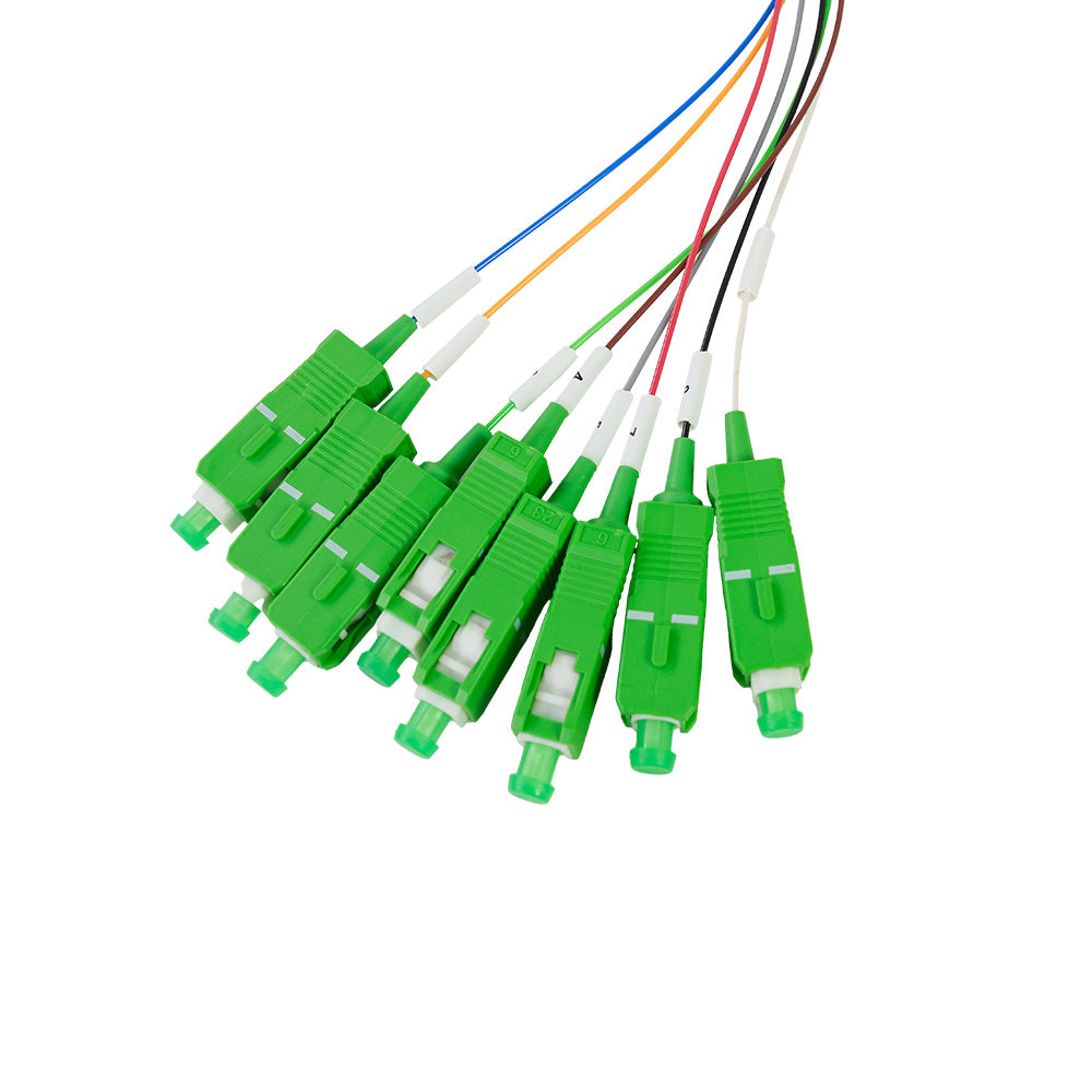 OPFIBRA OPF-PLC1X8-AS-P10 Splitter PLC 1x8 con Conectores SC/APC - 10 Unidades