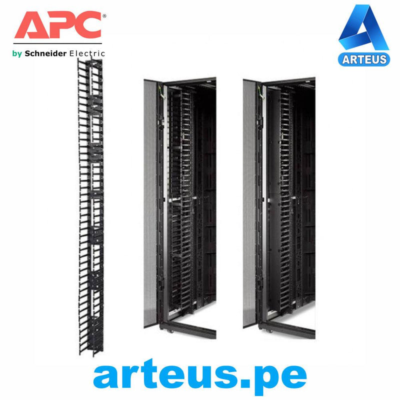 Organizador vertical de cables APC AR7585 de 2 piezas para gabinetes NETSHELTER SX 45U - ARTEUS