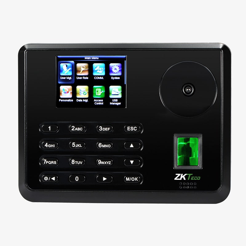 ZKTECO P160 Control de Asistencia con Lector de Huellas, Palmas,  Tarjeta y PIN