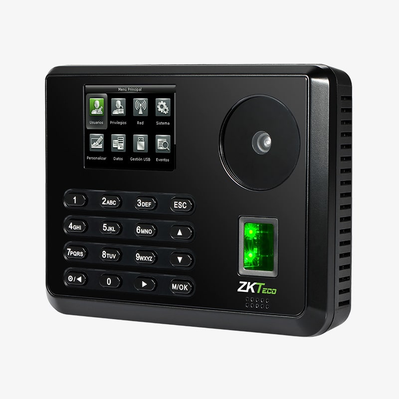 ZKTECO P160 Control de Asistencia con Lector de Huellas, Palmas,  Tarjeta y PIN