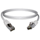 Patch cord Cat6A, S/FTP MMC MCORD6ASF01BMSH cable de red LSZH, 3Ft, 0.91m. Chaqueta color azul. - ARTEUS