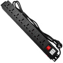 YUS SCT-PWR8-10A PDU Power Rack 8 Flat Round Outlets Imported