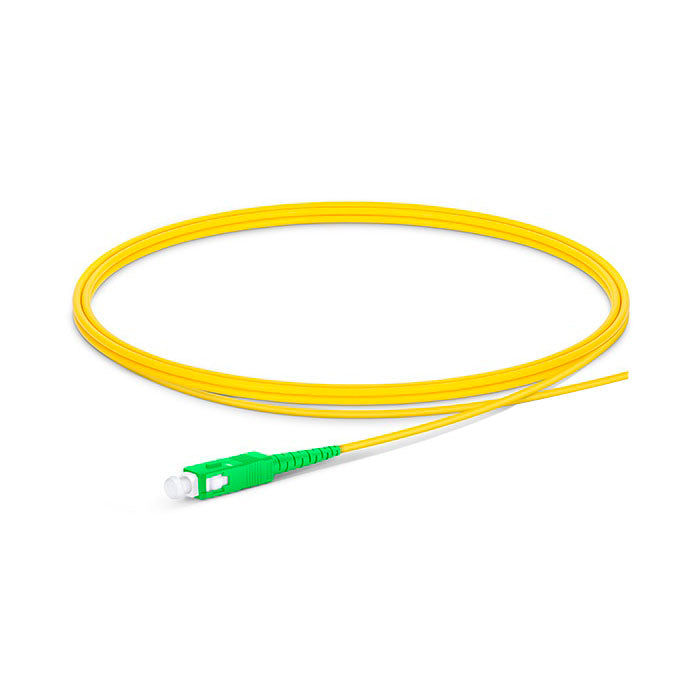 KHOMAX PIG3207APC Pigtail de fibra óptica SC/APC 900um monomodo 9-125 LSZH simplex 2mts