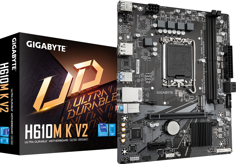 GIGABYTE H610M K V2 Placa Madre Intel H610 LGA1700 MicroATX