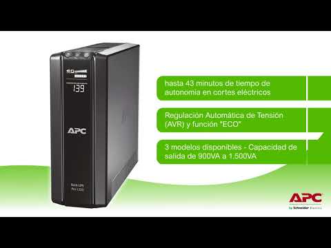 APC BR1500GI - UPS APC POWER-SAVING BACK PRO 1500, INTERACTIVO, 1500VA, 865W, 230V.