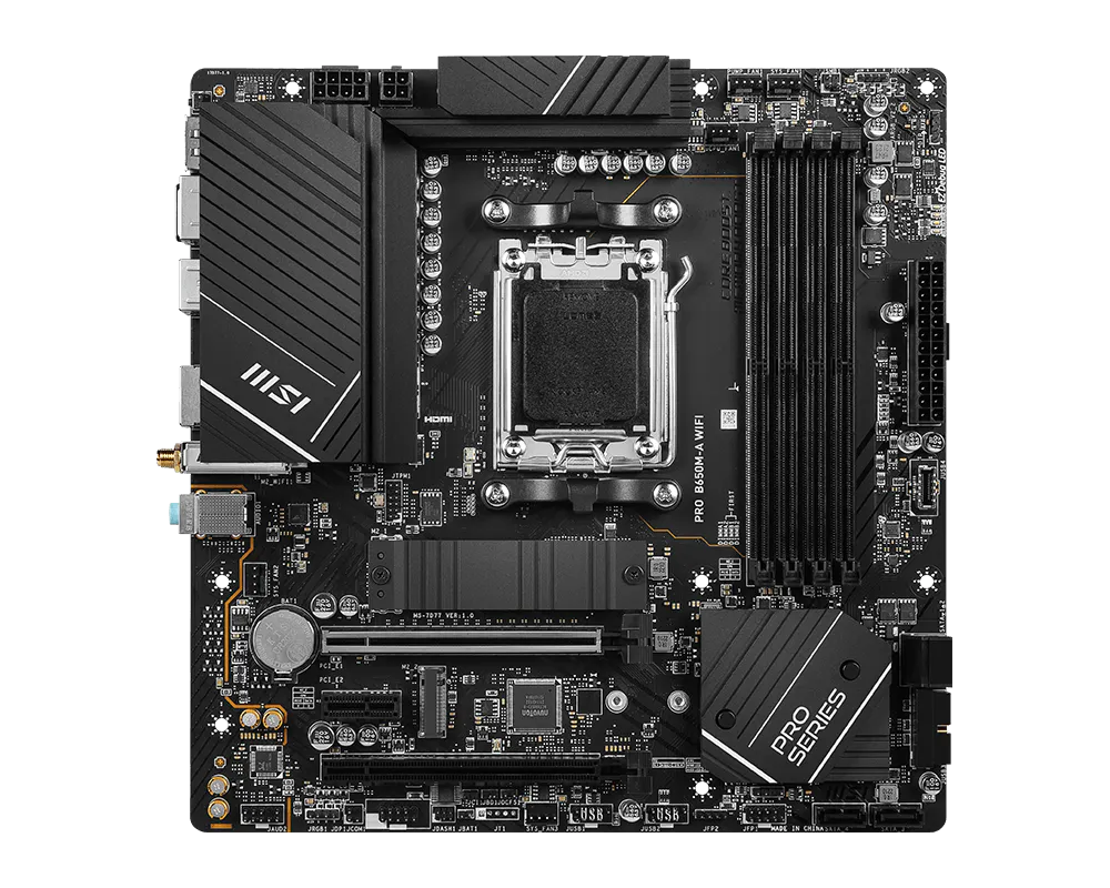 MSI 911-7D77-007 PRO B650M-A WIFI Placa Madre AMD B650 mATX
