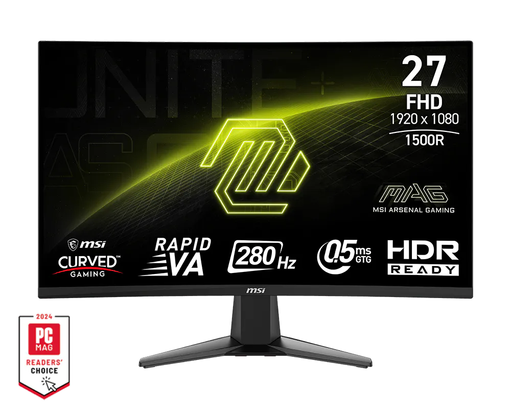 MSI MAG 276CXF Monitor 27" FHD Curva 1500R Rapid VA