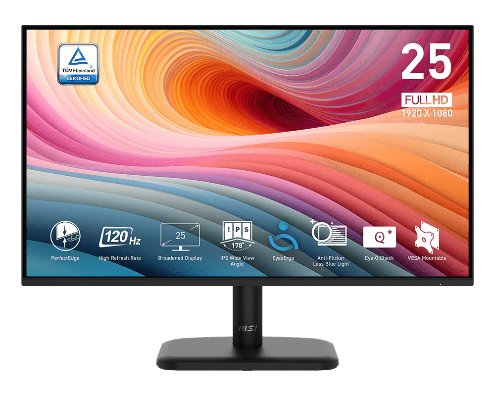 MSI PRO-MP251L-E2 Monitor 24.5" 120Hz Panel IPS